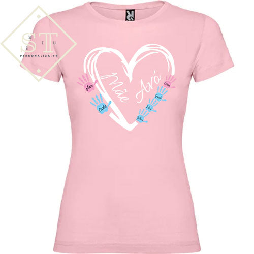 Mãe/Avó Coração com mãos - Sê-Tu